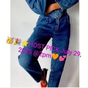 Y2K Vintage Tapered High-waisted Straight Leg Denim Jeans Size 12